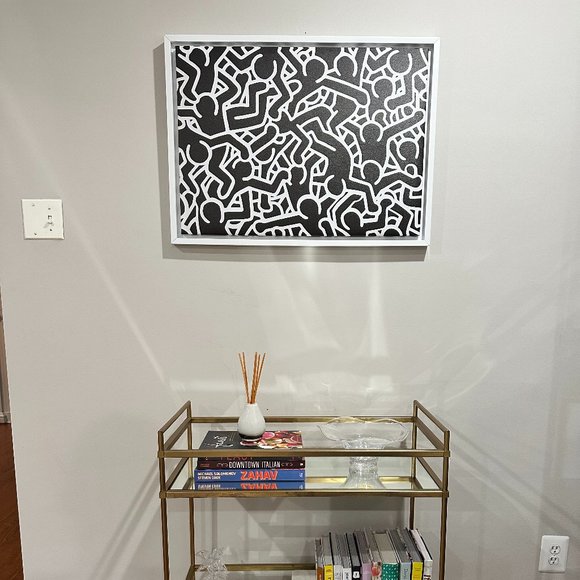 Etsy Art Keith Haring Pop Art Figures Black And White Canvas Poshmark